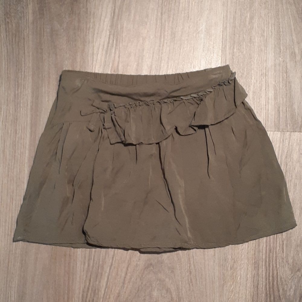 Toddler Girls 4T Olive Army Green Skirt- Crazy 8